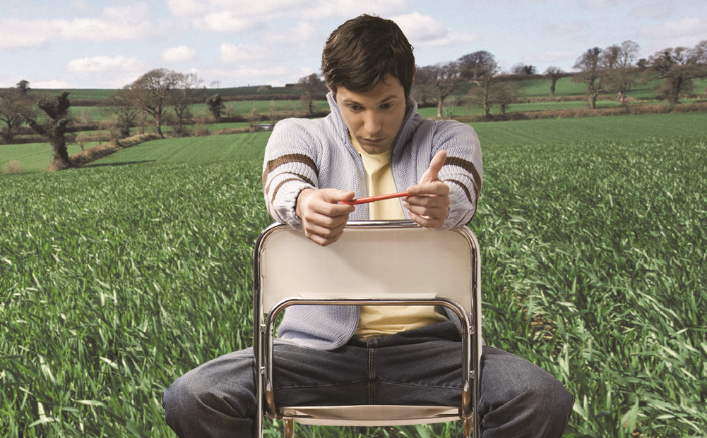 Boy in field LS