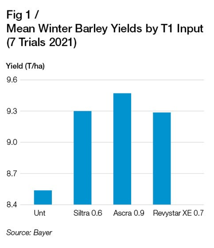 Winter Barley Yields T1