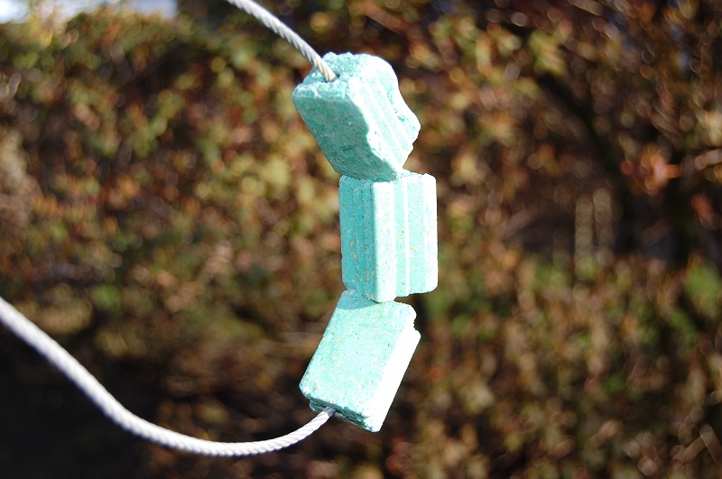 Rat blocks secured with wire